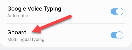 Откройте настройки выбранной клавиатуры из списка.
