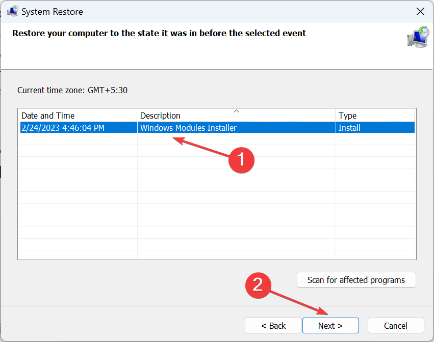 Подтверждение восстановления