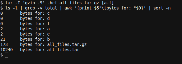 Использование опции -I для указания программы сжатия