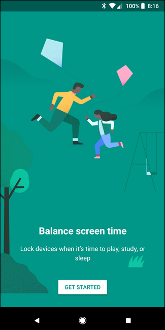 Первый экран установки Family Link на телефоне родителя