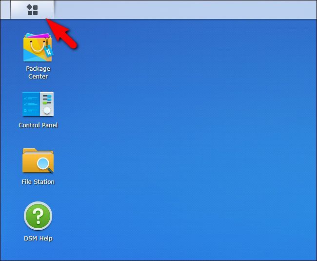 Перетаскивание ярлыка приложения Photo Station на рабочий стол