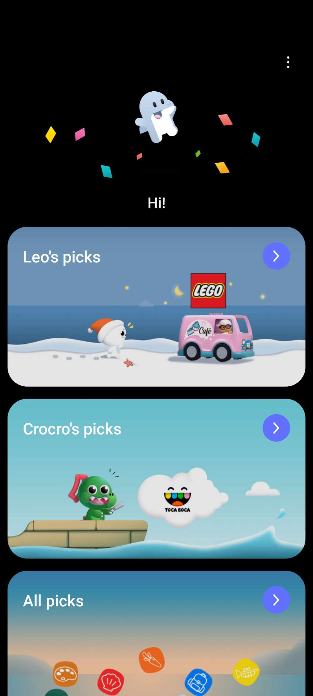 Игры и контент для детей в Samsung Kids