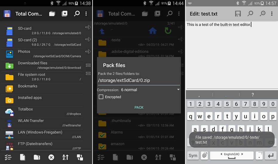 Total Commander — классический двухпанельный вид