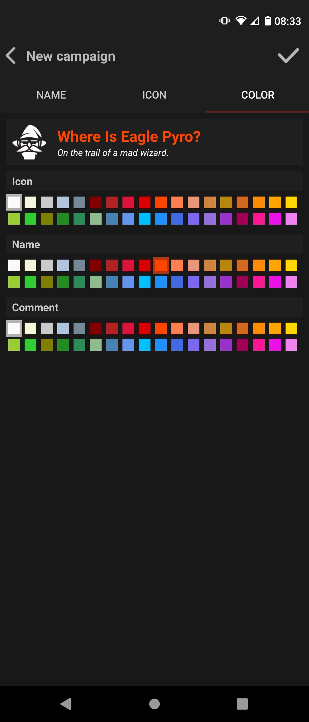 Создание новой кампании в RPG Notes