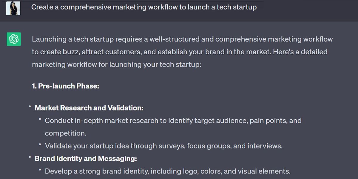 Marketing ChatGPT prompt