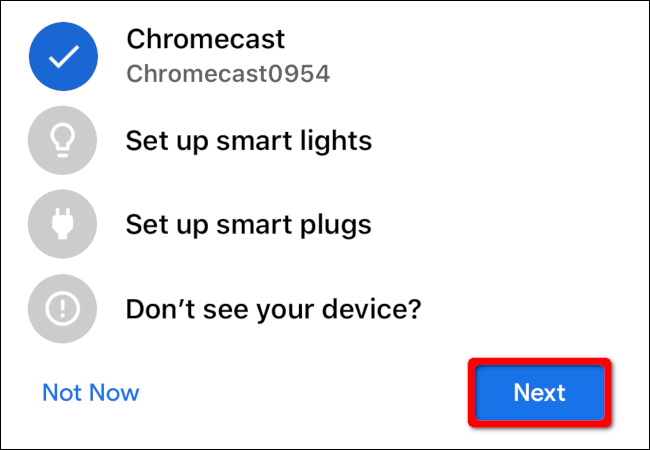 iPhone Add Chromecast Device