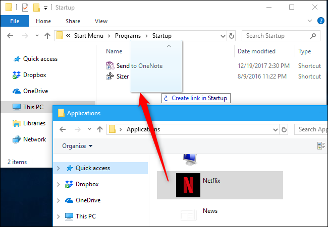 Окно appsFolder в Проводнике Windows со списком приложений