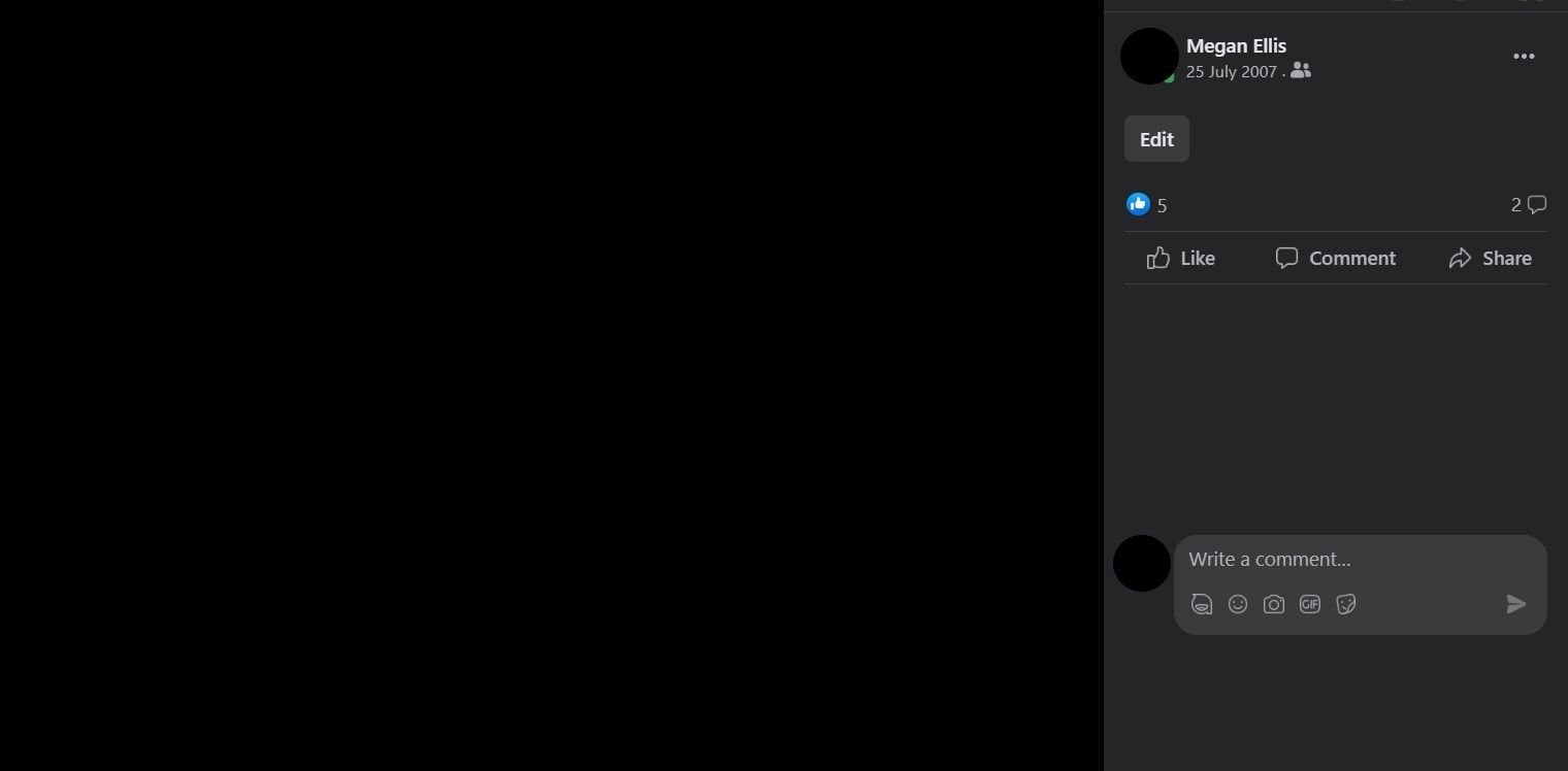 Первая фотография профиля в Facebook с датой загрузки