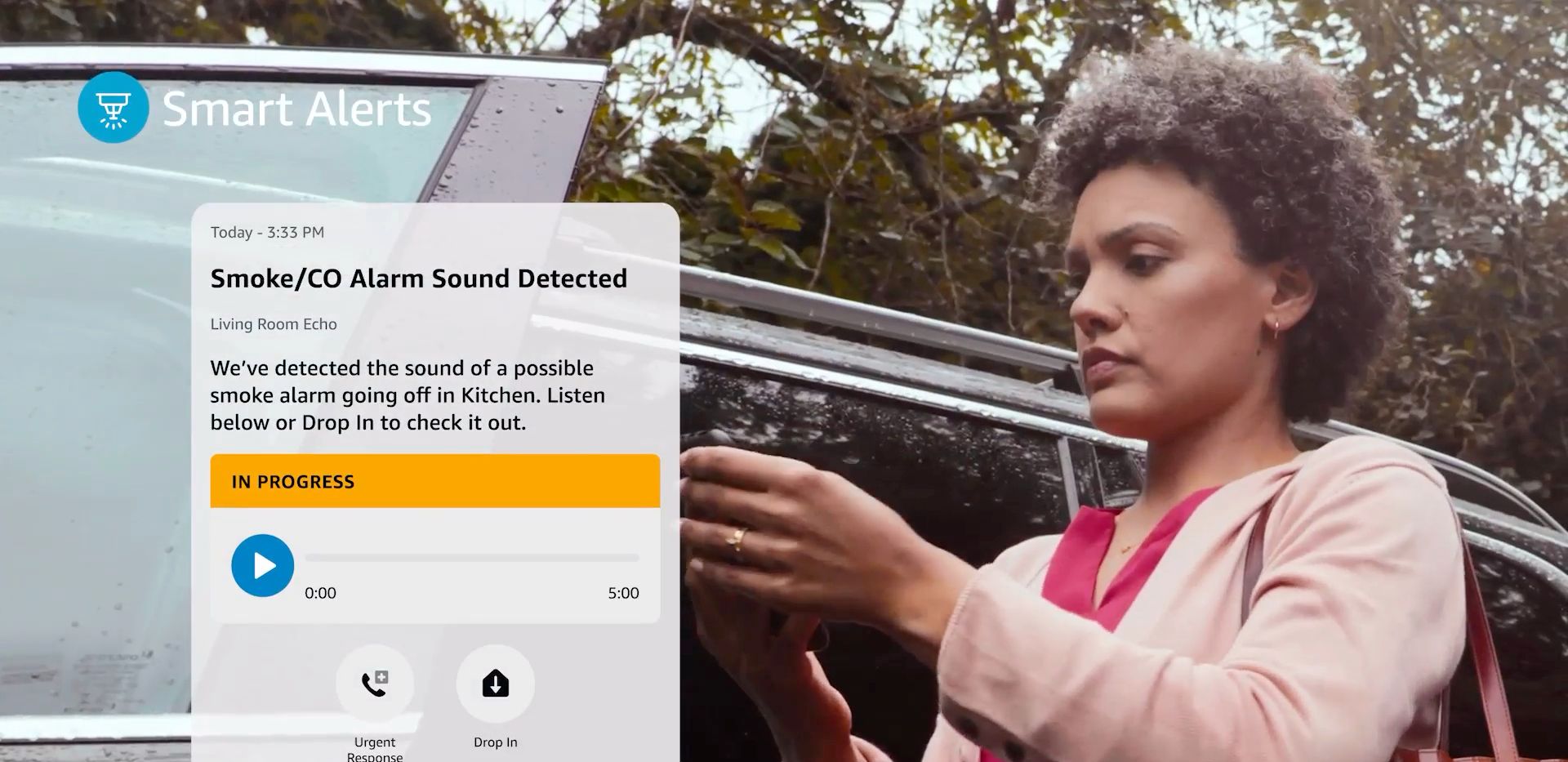 Пример умного оповещения Alexa Emergency Assist.