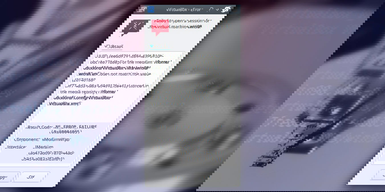 Как изменить UUID диска в VirtualBox