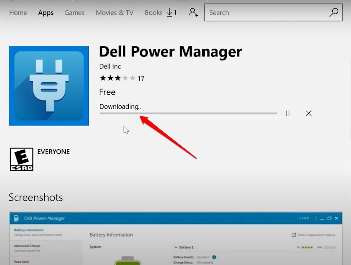 Установка Dell Power Manager