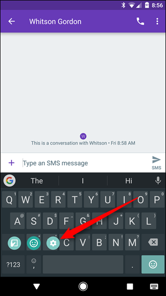Секция настроек Gboard с пунктом Предпочтения
