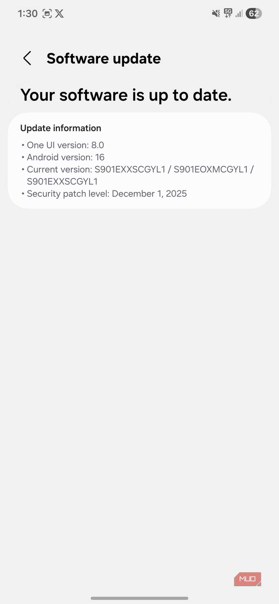 Software update on Android phone