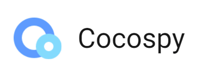 Interfaz de Cocospy con historial de ubicaciones y menu de configuración
