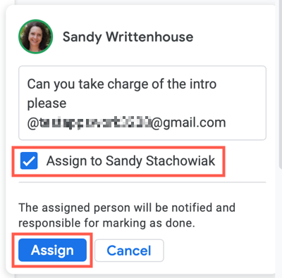 Отметьте «Назначить» и нажмите кнопку Назначить