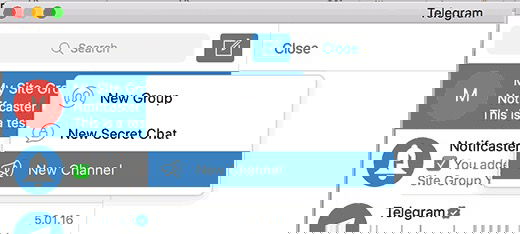 Процесс создания нового канала Telegram