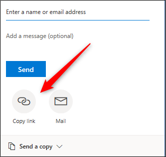 Кнопка 'Копировать ссылку'