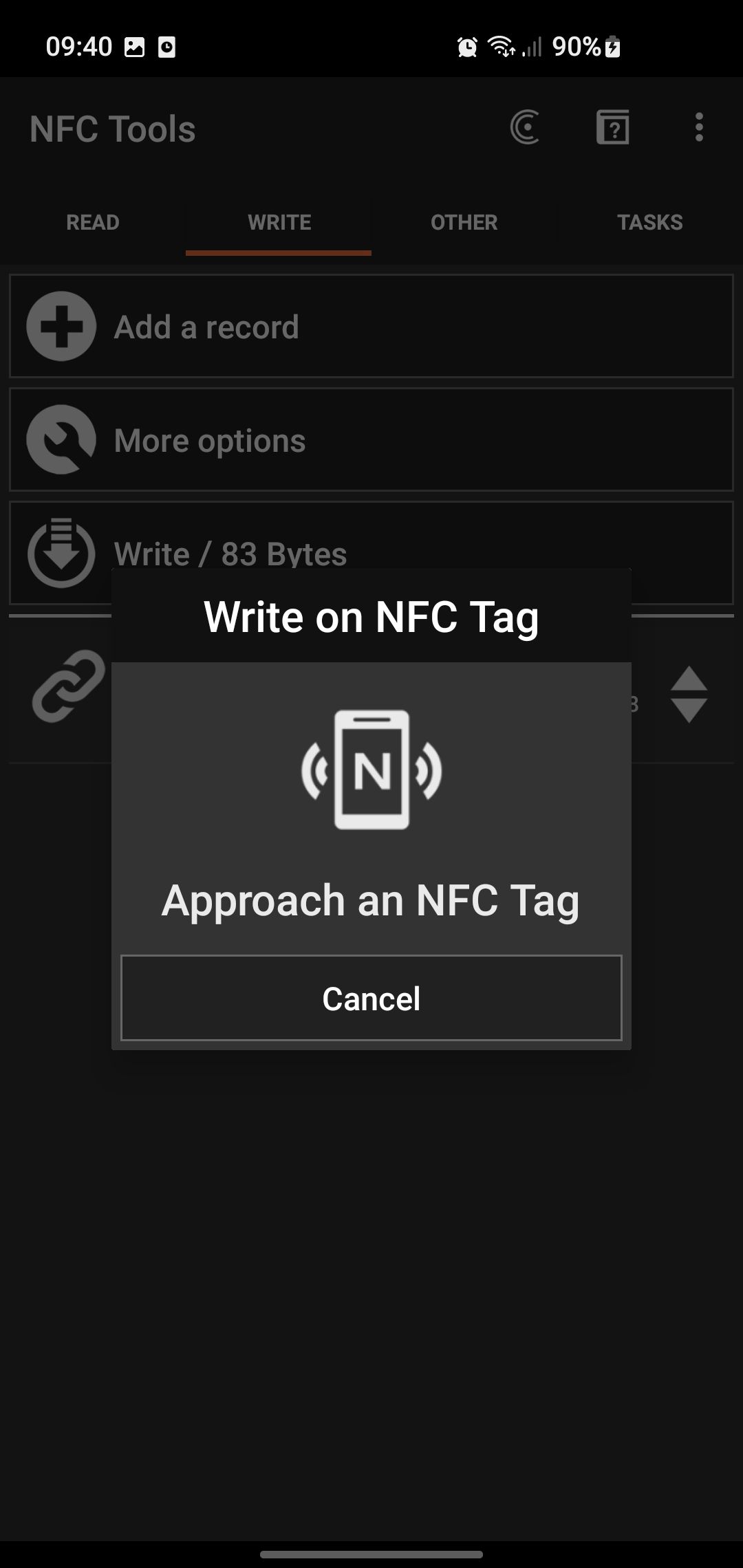 Инструкция приложения поднести телефон к метке NFC