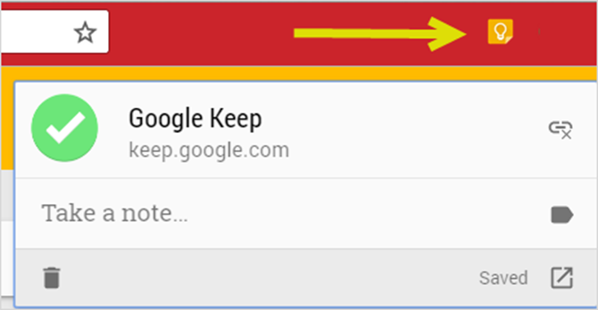 Google Keep: веб-интерфейс и меню на боковой панели