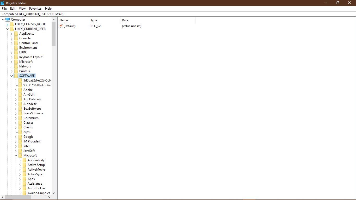 редактор реестра Windows с путём к Internet Settings