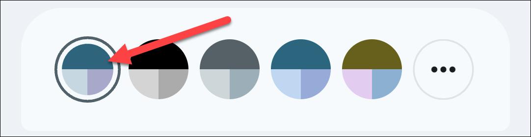 Параметры цветов экрана блокировки