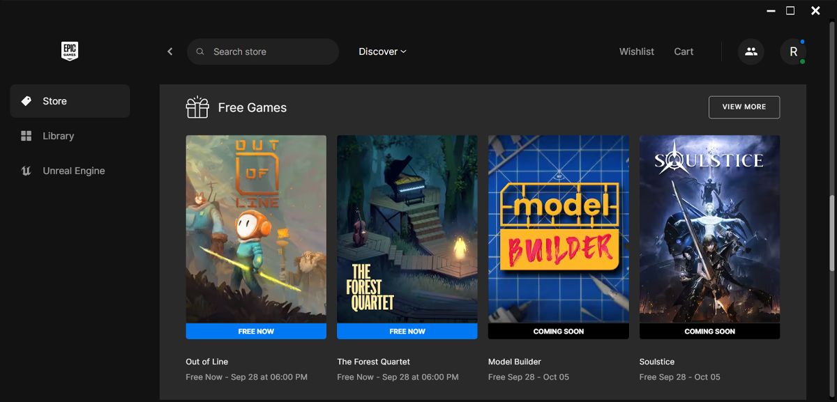 Проверка статуса игры в магазине Epic Games