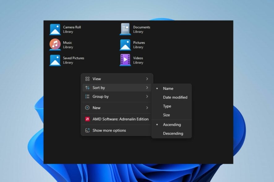 Остановить сброс сортировки в Проводнике Windows 11