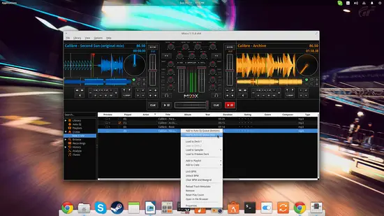 Mixxx: настройка Auto DJ и список песен