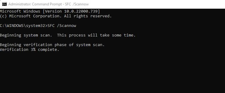 Запуск SFC в Windows