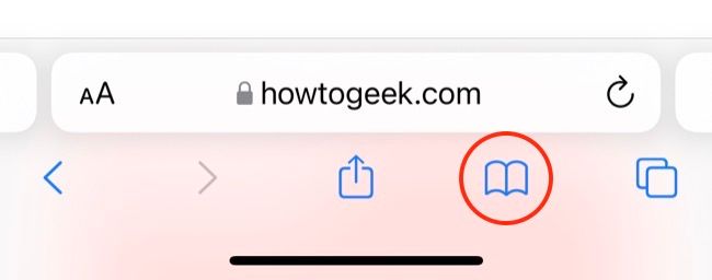 Вид закладок и истории Safari