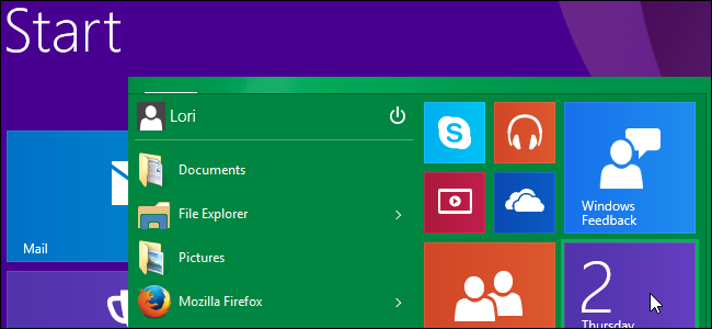 Usare la Schermata Start invece del Menu Start in Windows 10