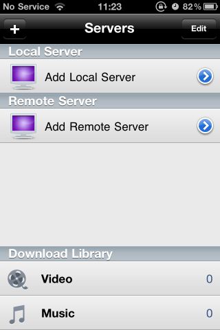 Клиент Air Playit на мобильном устройстве