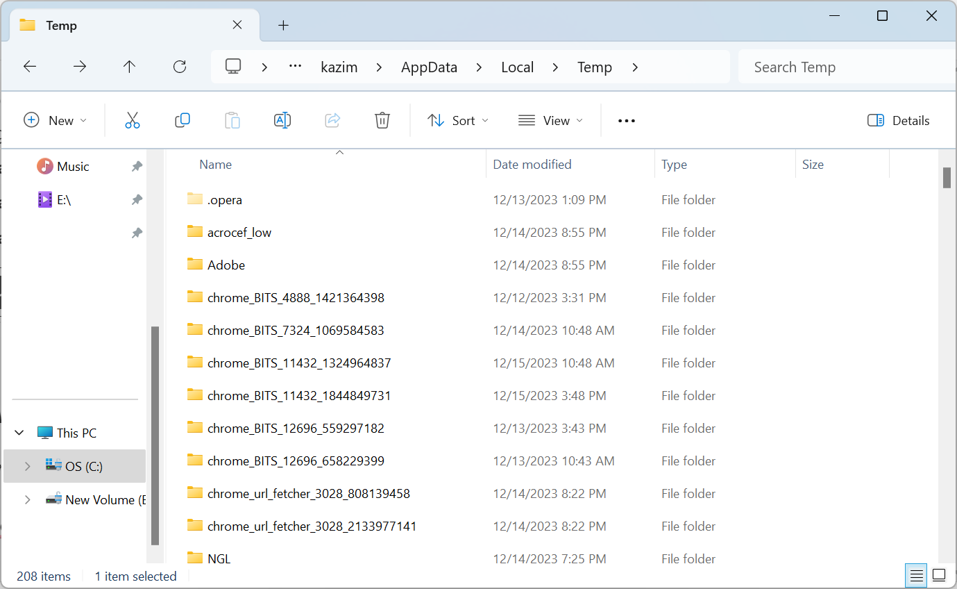Изображение: папка AppData с временными файлами OpenCandy
