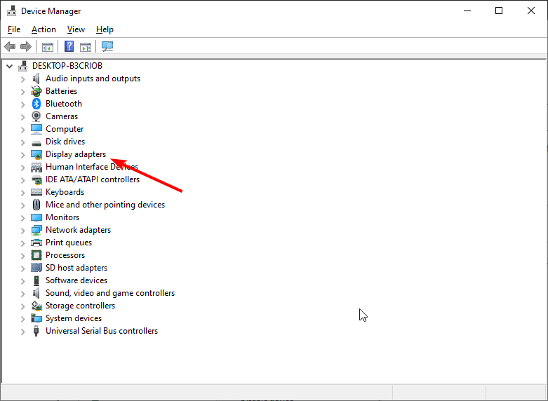 Список видеоадаптеров