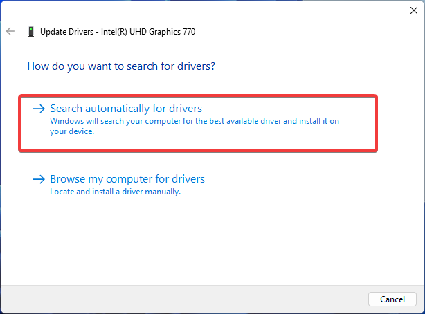 Поиск обновлений через Windows Update