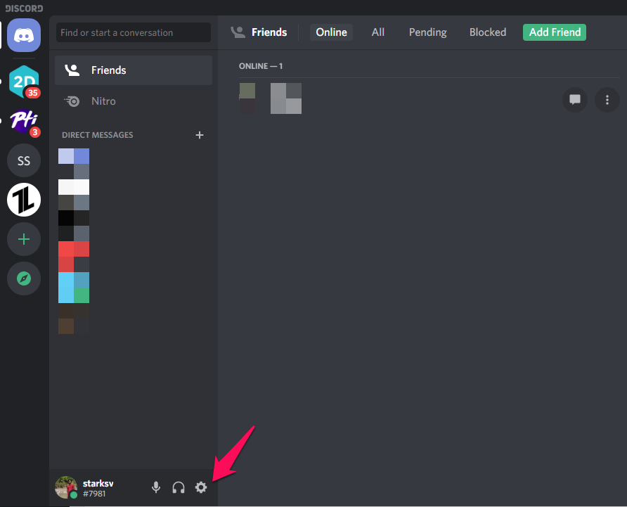 Paramètres Voix Discord