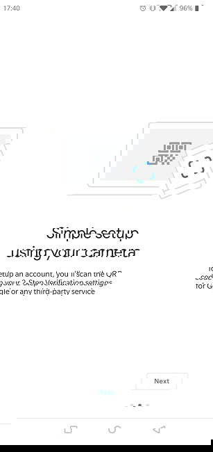 Google Authenticator avec Facebook sur desktop