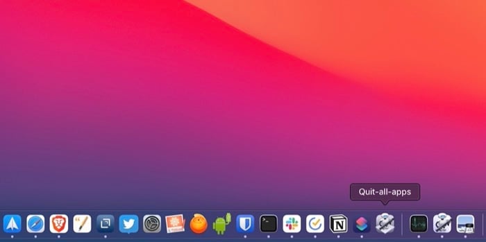 Закрыть все приложения на Mac одним кликом