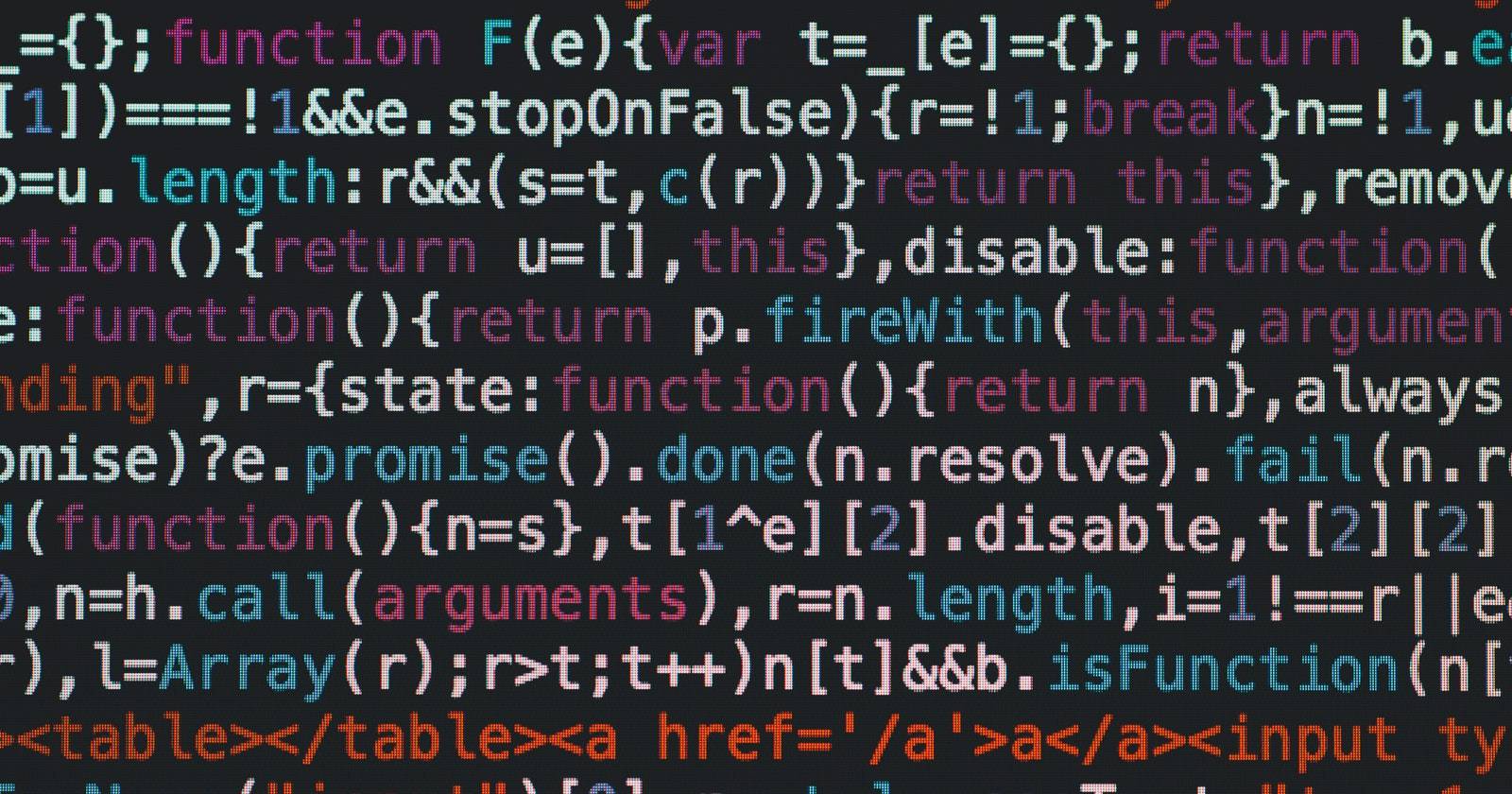 Фрагменты JavaScript-кода с синтаксической подсветкой