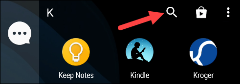 Поиск приложения в Smart Drawer