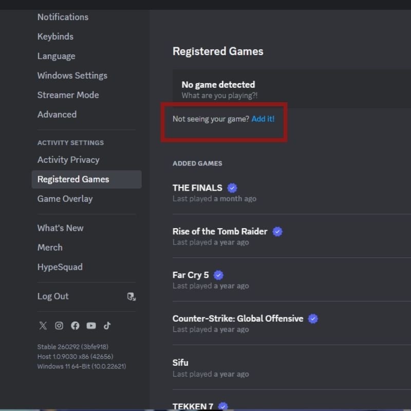 Кнопка Add It для добавления игр в Discord