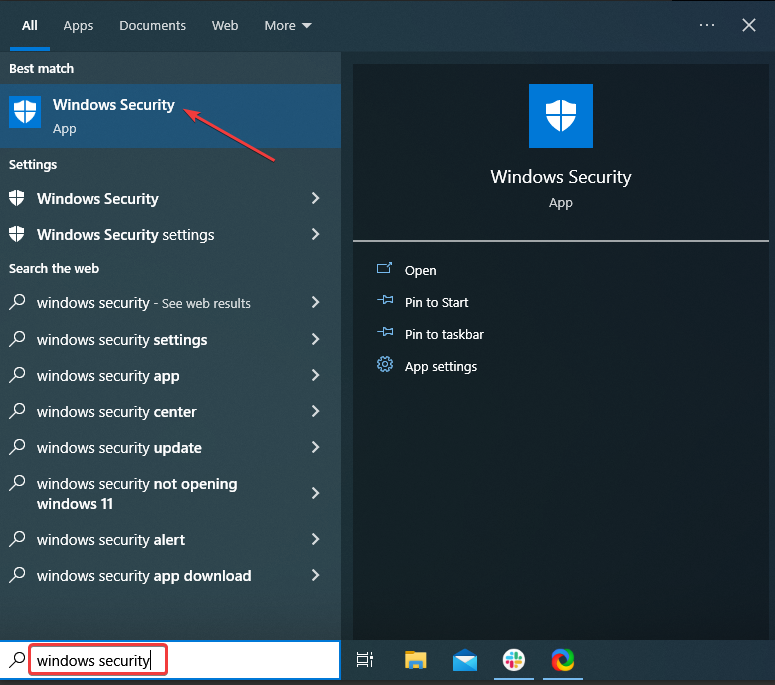 Окно «Безопасность Windows» с разделом защиты от вирусов