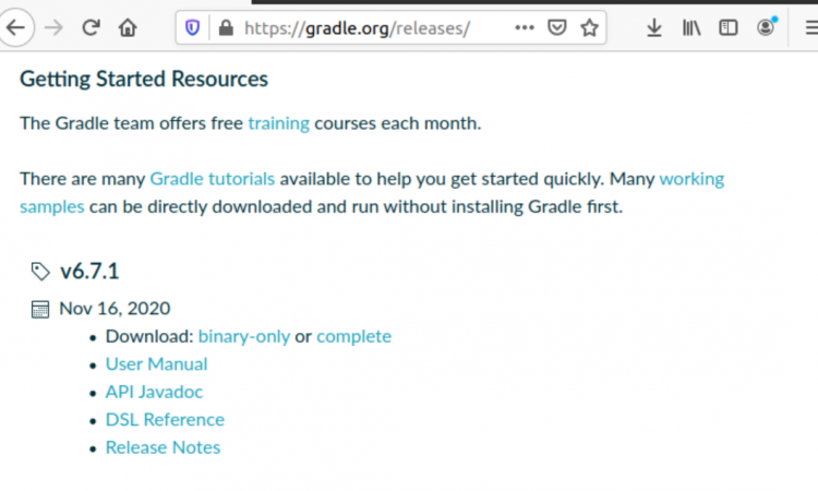 Выбор Binary-only при загрузке Gradle