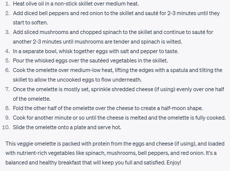 Варианты полезного завтрака от ChatGPT часть 2