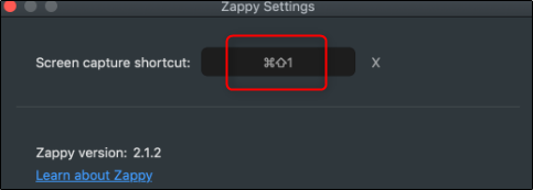 Поля для установки сочетания клавиш в Zappy
