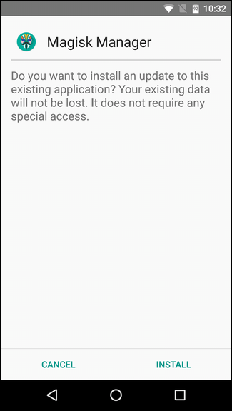 Установка Magisk Manager
