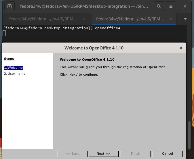 Запуск OpenOffice из терминала