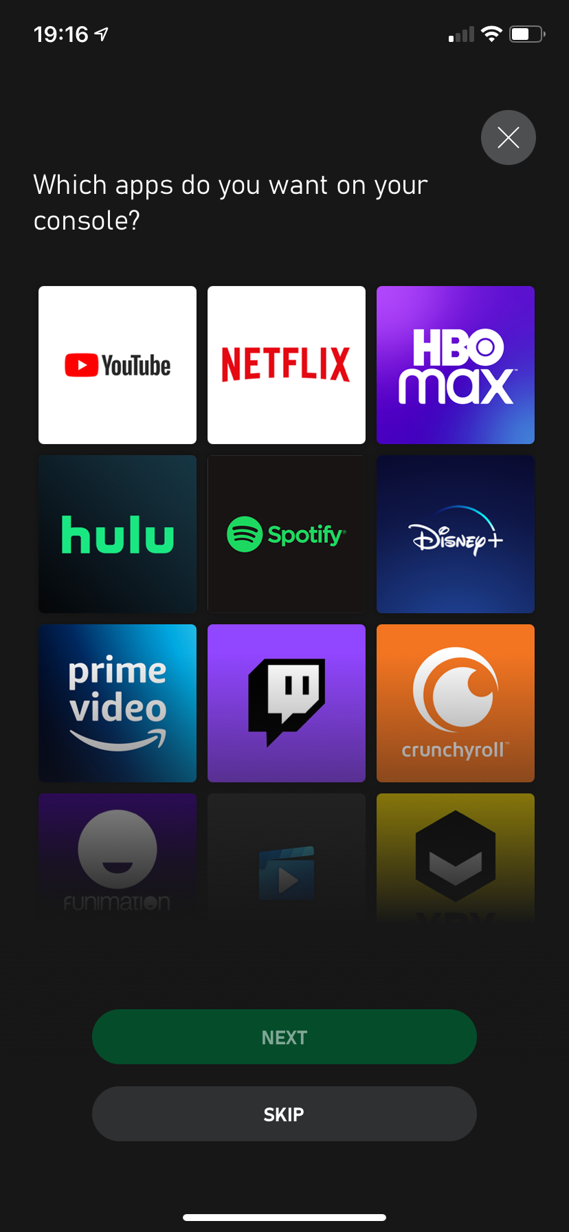Выбор приложений для установки на Xbox
