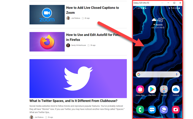 Зеркалирование экрана Samsung на Windows: управление с ПК с помощью мыши