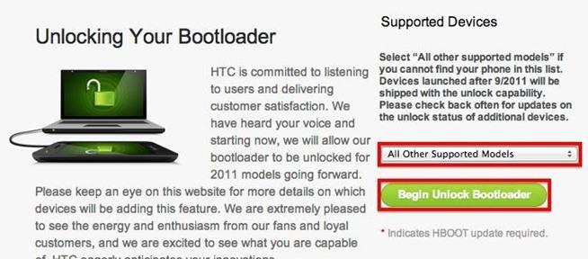 If device not listed, select all other supported model